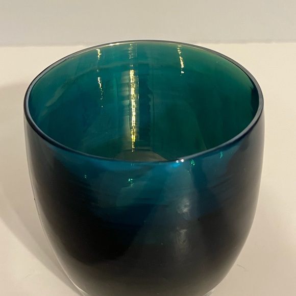 GlassyBaby Gratitude Teal Blue Green Votive Holder - Picture 3 of 10